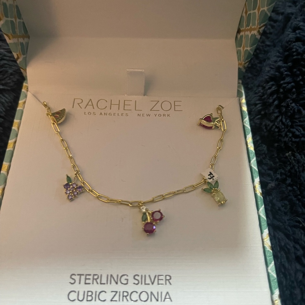 Rachel Zoe Gold Charm Bracelet